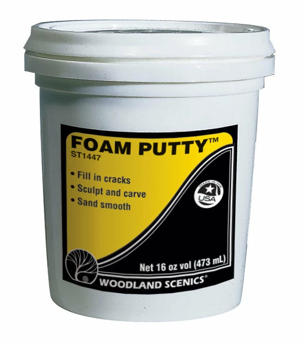 Woodland Scenics ST1447 Sub Terrain Adhesives & Filler, Foam Putty, Pint 1 Woodland Scenics ST1447 Sub Terrain Adhesives & Filler, Foam Putty, Pint