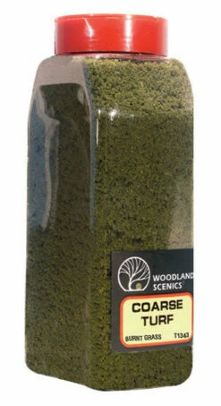 Woodland Scenics T1362 Coarse Turf Shaker, Burnt Grass (50 Cu. In.)