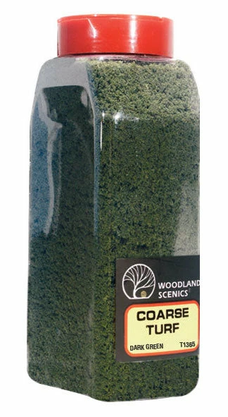 Woodland Scenics T1365 Coarse Turf Shaker, Dark Green (50 Cu. In.) 1 Woodland Scenics T1365 Coarse Turf Shaker, Dark Green (50 Cu. In.)