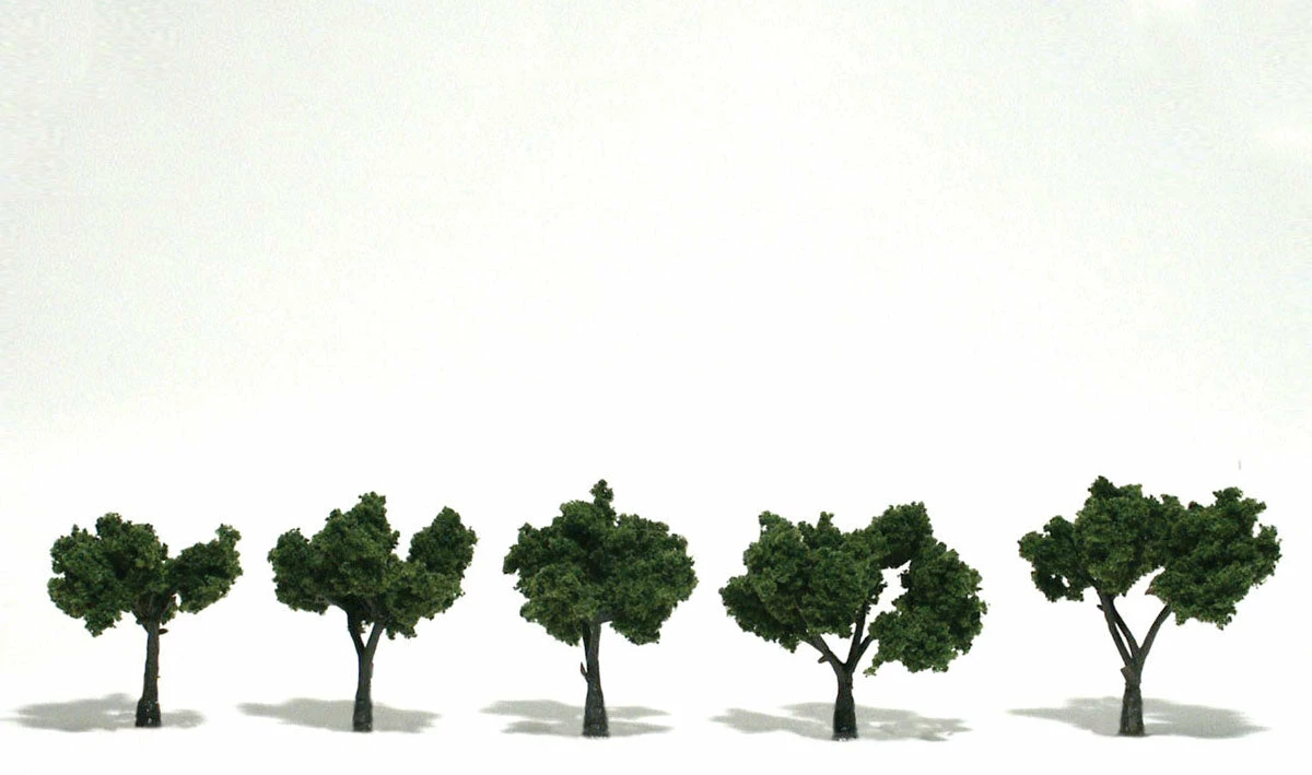 Woodland Scenics TR1502 Ready-Made Tree, Medium Green 1.25-2" (5-Pack) 1 Woodland Scenics TR1502 Ready-Made Tree, Medium Green 1.25-2" (5-Pack)