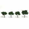 Woodland Scenics TR1504 Ready-Made Tree, Medium Green 2-3" (4-Pack)