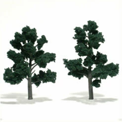 Woodland Scenics TR1514 Ready-Made Tree, Dark Green 4-5" (2-Pack)