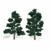 Woodland Scenics TR1517 Ready-Made Tree, Dark Green 6-7" (2-Pack)