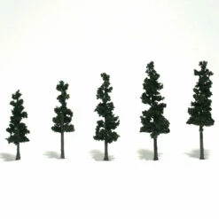 Woodland Scenics TR1560 Ready-Made Pine Tree, 2.5-4" (5-Pack)