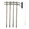 Woodland Scenics US2266 HO Scale Pre-Wired Utility Poles With Double Crossbars
