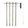 Woodland Scenics US2280 O Scale Pre-Wired Utility Poles With Single Crossbars