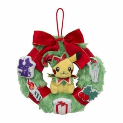 Wreath Pikachu Plush Pokémon Christmas Toy Factory Pokemon Center -Bandai Sales Store wreath pikachu plush pokemon christmas toy factory pokemon center 1